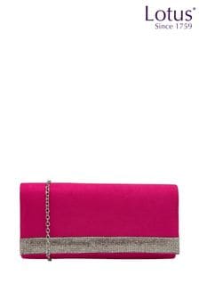 Lotus Pink Clutch Bag With Chain (N23080) | 247 QAR