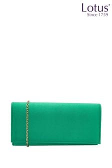 Lotus Green Clutch Bag With Chain (N23103) | OMR23
