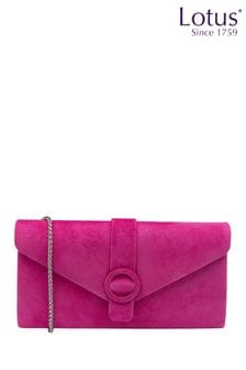 Lotus Pink Clutch Bag With Chain (N23150) | $127