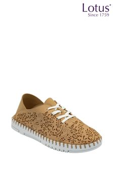 Lotus Brown Lace-Up Casual Shoes (N23378) | OMR26