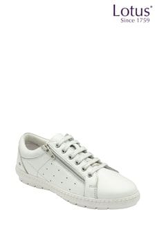 Lotus White Leather Trainers (N23389) | €85