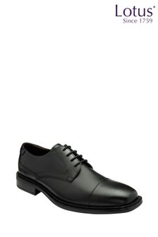 Lotus Black Leather Casual Shoes (N23403) | $103