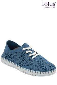Lotus Blue Lace-Up Casual Shoes (N23404) | OMR26
