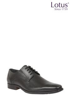 Lotus Black Leather Lace-Up Shoes (N23407) | €63