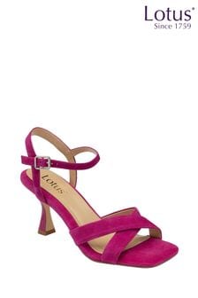 Lotus Open-Toe Heeled Sandals