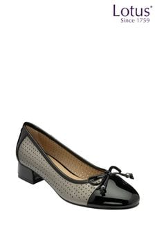 Lotus Grey Ballerina Shoes (N23452) | kr584