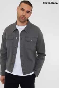 Threadbare Grey Classic Denim Jacket (N23558) | $57