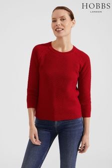 סוודר של Hobbs דגם Lucie בצבע אדום (N23721) | ‏347 ‏₪