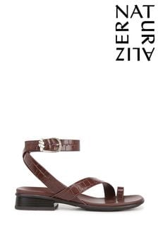 Brown - Naturalizer Birch Ankle Strap Sandals (N23733) | €125