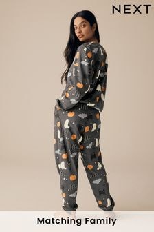 Grey 100% Cotton Glow-In-The-Dark Pyjamas (N23858) | $39