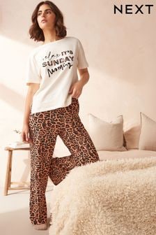 Dark Leopard 100% Cotton Pyjamas (N23862) | $36