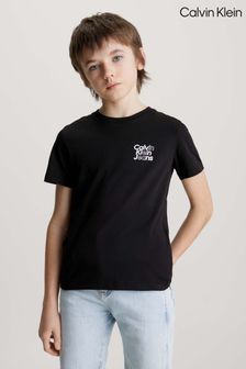 Calvin Klein Black Slogan T-Shirt (N23949) | ￥4,930