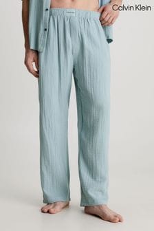 Calvin Klein Blue Single Cotton Sleep Trousers (N24003) | CA$171