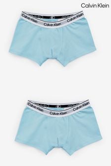 Calvin Klein Blue Trunks 2 Pack (N24012) | OMR14