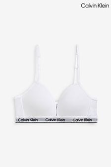 Calvin Klein Single Triangle White Bralette (N24023) | 124 QAR