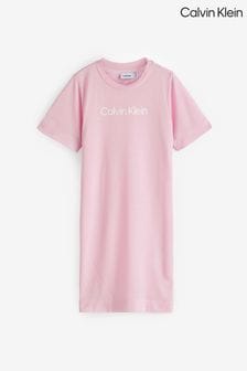 Calvin Klein Pink Slogan Nightdress (N24039) | €64