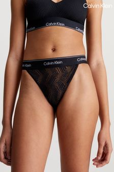 Črna - Calvin Klein String Thongs (N24086) | €23