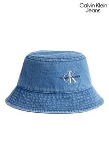 أزرق - قبعة باكيت بشعار من Calvin Klein Jeans (N24097) | 351 ر.س