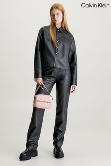 Calvin Klein Pink Slogan Cross-Body Bag (N24098) | AED360