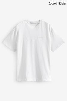 Calvin Klein White Cut And Sew Logo T-Shirt (N24122) | 272 QAR