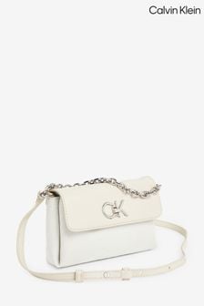 Calvin Klein White Mini Cross-Body Bag (N24124) | 445 QAR