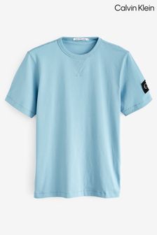 Calvin Klein Blue Badge Crew Neck T-Shirt (N24133) | $88