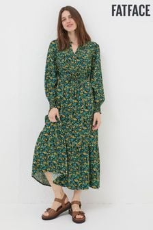 FatFace Green Jolene Spring Floral Maxi Dress (N24228) | AED416