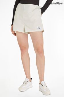 Calvin Klein White Seersucker Shorts (N24239) | 371 QAR