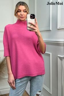 粉色 - Jolie Moi高領半袖套衫 (N24338) | NT$2,100