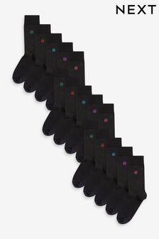 Regenbogen/Logo - 15er Pack - Bestickte Dauerhaft Frische Socken​​​​​​​ (N24416) | 48 €