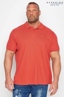 BadRhino Big & Tall Red 100% Cotton Polo Shirt (N24444) | $33