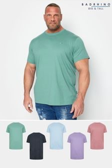 BadRhino Big & Tall Green/Blue/Navy/Purple/Pink 100% Cotton T-Shirts 5 Pack (N24456) | $77