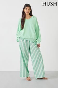 Hush Green Adair Stripe Pyjama Trousers (N24546) | SGD 95