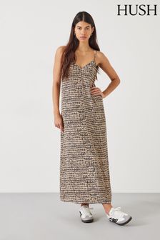 فستان متوسط الطول سهل اللبس مطبوع Eloise من Hush (N24552) | 542 ر.س