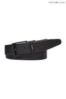 Tommy Hilfiger Business Texture Black Belt (N24571) | $111