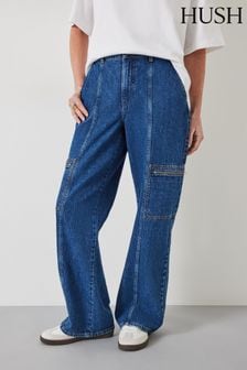 Hush Blue Charli Cargo Jeans (N24596) | kr1 630