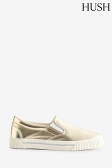 Hush Gold Gili Slip-On Trainers (N24598) | $116