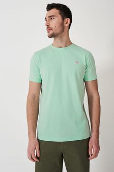 Ziemisto-zielony - Crew Clothing Plain Cotton Classic T-shirt (N24684) | 160 zł