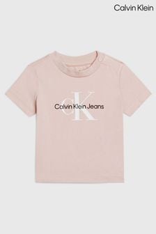 Calvin Klein Pink Monogram T-Shirt (N24729) | kr325