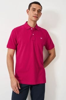 粉色 - Crew Clothing淨色棉質經典Polo衫 (N24750) | NT$1,870