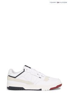 Tommy Hilfiger White Basket Street Low Top Sneakers (N24775) | OMR62