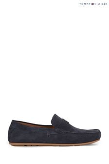 Modra - Tommy Hilfiger športno-elegantni čevlji iz semiša Hilfiger (N24818) | €148