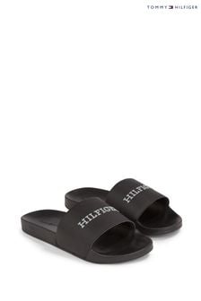 Tommy Hilfiger Hilfiger Leather Beach Sandals (N24819) | 287 SAR