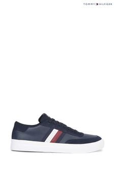 Синий - Tommy Hilfiger кожаные кроссовки в полоску (N24821) | €159