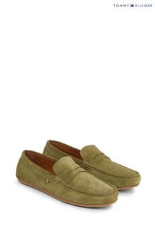 Zelena - Tommy Hilfiger športno-elegantni čevlji iz semiša Hilfiger (N24826) | €148