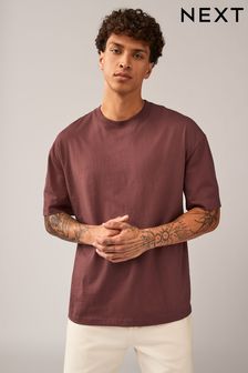 Brown Relaxed Fit Essential Regular Crew Neck 100% Cotton T-Shirt (N24911) | $12