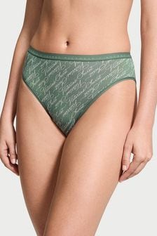 Victoria's Secret Faded Sage Green Script Brief Knickers (N25066) | BGN 29