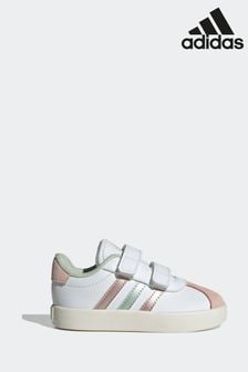 adidas White/Silver VL Court 3.0 Trainers (N25174) | €40