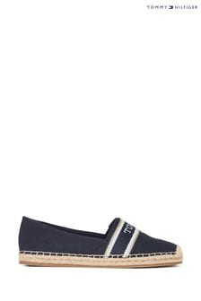 حذاء خفيف سهل اللبس أزرق أحادي مزيّن بشريط قماس من Tommy Hilfiger (N25242) | 360 د.إ