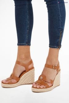 Tommy Hilfiger Brown Espadrille High Wedges (N25340) | €172